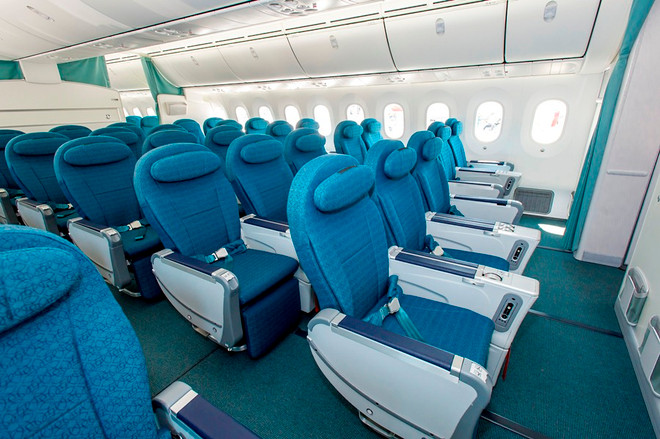 Khoang hạng ghế Phổ thông Đặc biệt của Vietnam Airlines. (Ảnh: Vietnam Airlines cung cấp) Vietnam Airlines lọt top 20 hãng có hạng ghế tốt nhất thế giới ảnh 1