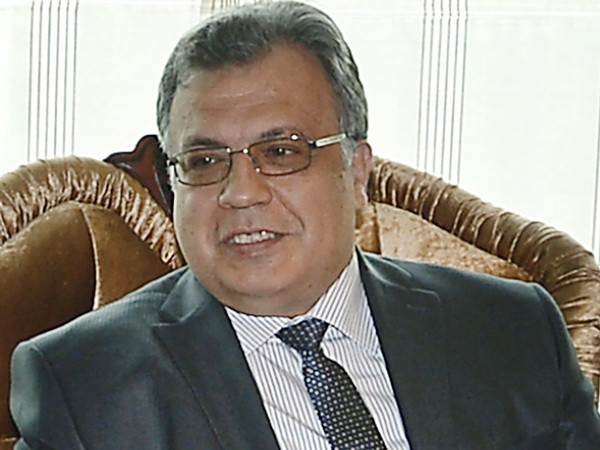 Đại sứ Nga tại Thổ Nhĩ Kỳ Andrey Karlov ở Ankara ngày 4/6. (Nguồn: AFP/TTXVN) Tổng thống đắc cử Trump: Vụ sát hại Đại sứ Nga phải bị cực lực lên án ảnh 1