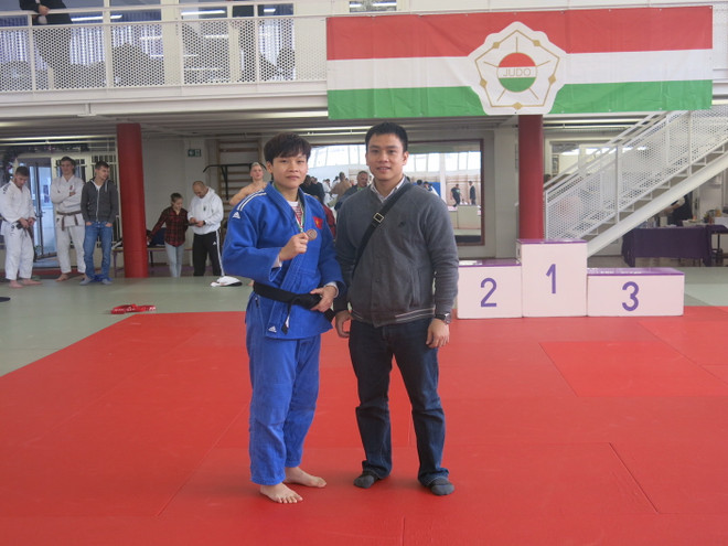 Vận động viên Việt Nam đoạt Huy chương Đồng Cup Judo Hungary ảnh 1