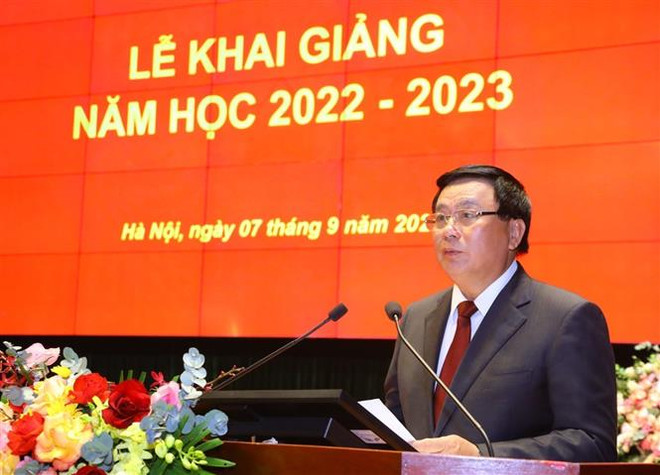 Học viện Chính trị quốc gia Hồ Chí Minh khai giảng năm học 2022-2023 ảnh 1