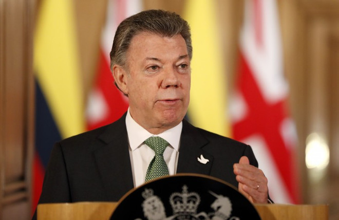Tổng thống Colombia Juan Manuel Santos. (Nguồn: Getty Images) Colombia: Không có thời gian biểu cho việc đạt thỏa thuận hòa bình ảnh 1