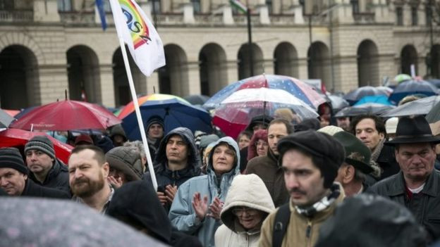 Hàng nghìn người biểu tình phản đối cải cách giáo dục ở Hungary ảnh 1