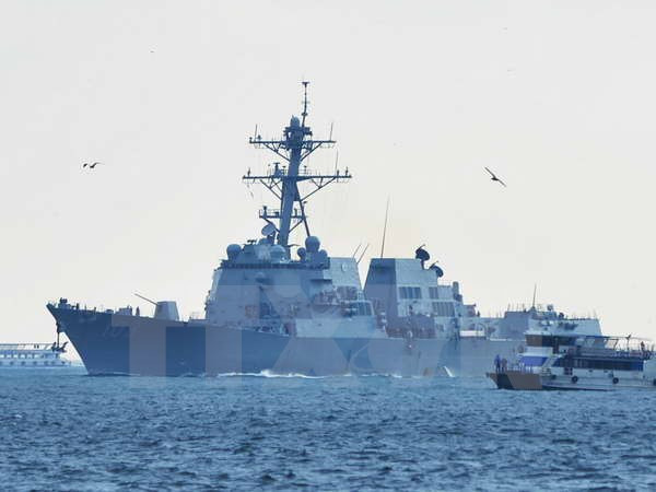 Tàu khu trục tên lửa Mỹ USS Laboon đi vào khu vực Biển Đen ảnh 1