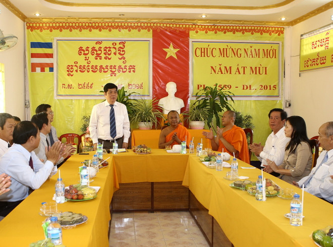 Ban chỉ đạo Tây Nam Bộ chúc mừng Tết Chôl Chnăm Thmây ảnh 1