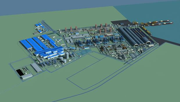 Thép Hòa Phát Dung Quất hợp tác phân phối xỉ hạt lò cao với Hàn Quốc ảnh 1