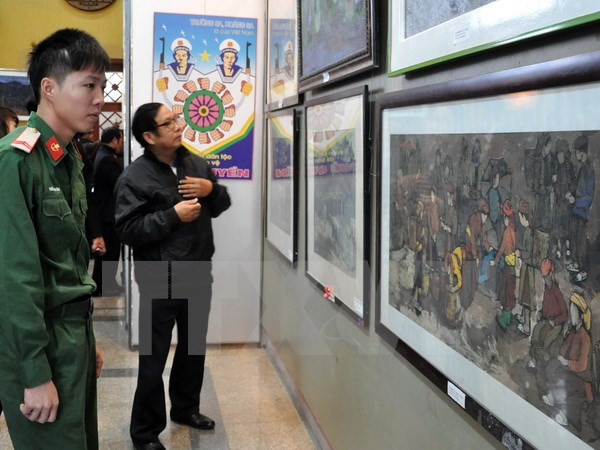 Khai mạc triển lãm mỹ thuật khu vực Tây Bắc-Việt Bắc tại Sơn La ảnh 1