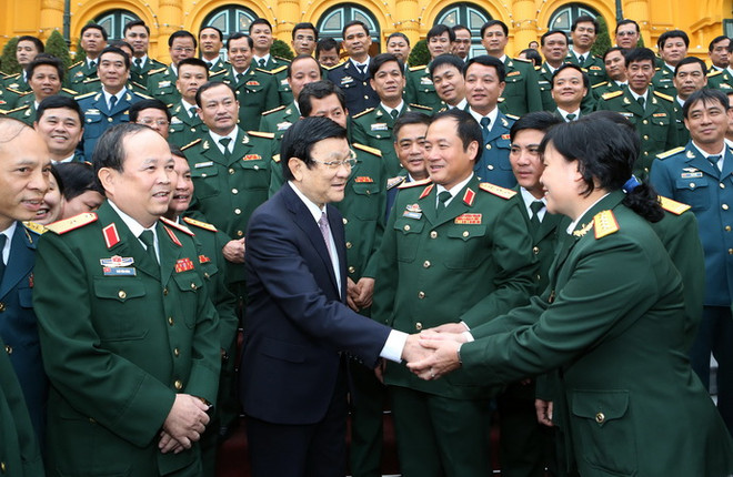 Chủ tịch nước gặp mặt các điển hình “Dân vận khéo” toàn quân ảnh 1