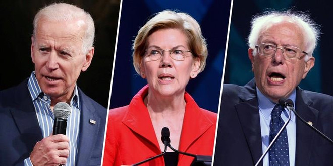 Các ứng cử viên Sanders và Warren thu hẹp khoảng cách với ông Biden ảnh 1