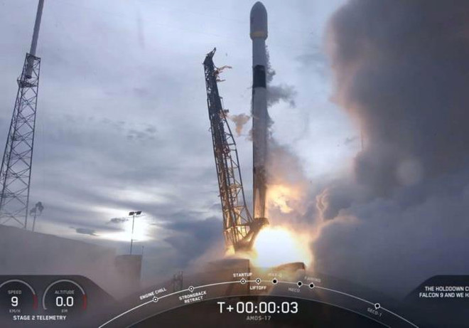 Công ty SpaceX phóng vệ tinh liên lạc AMOS-17 của Israel ảnh 1