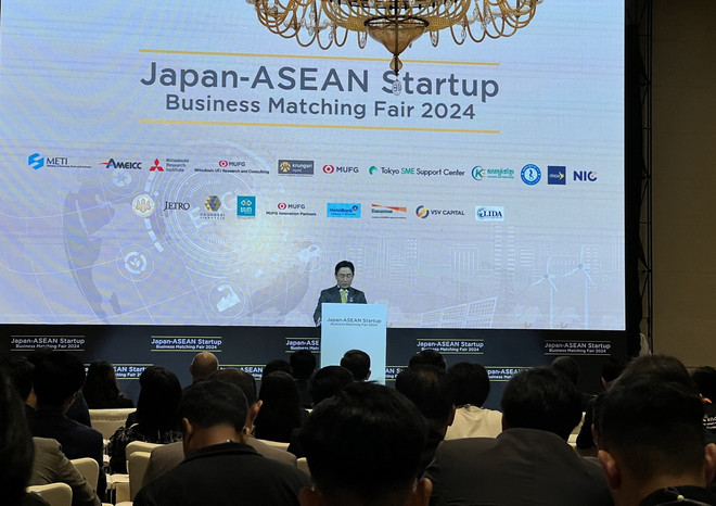Quang cảnh Hội chợ kết nối doanh nghiệp khởi nghiệp Nhật Bản-ASEAN. (Ảnh: Huy Tiến/TTXVN) hoi_cho_ket_noi_doanh_nghiep_khoi_nghiep_nhat_ban-asean_tai_thai_lan2.jpg