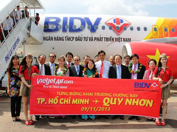 VietjetAir khai trương đường bay TP.HCM-Quy Nhơn ảnh 1