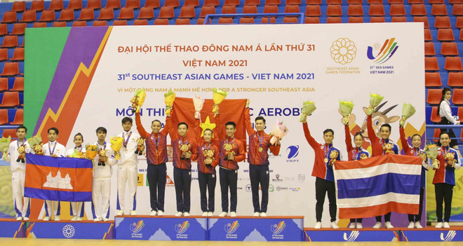 SEA Games 31: Thêm 2 Huy chương Vàng cho Đội tuyển Aerobic Việt Nam ảnh 1