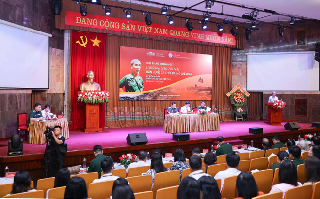 Quang cảnh hội thảo. (Ảnh: Thanh Tùng/TTXVN) TTXVN_1405Dienbienphu3.jpg
