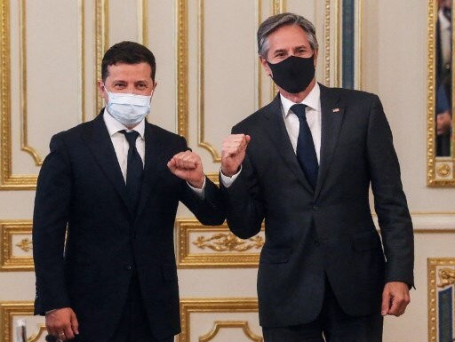 Tổng thống Ukraine tiếp Ngoại trưởng và Bộ trưởng Quốc phòng Mỹ ảnh 1