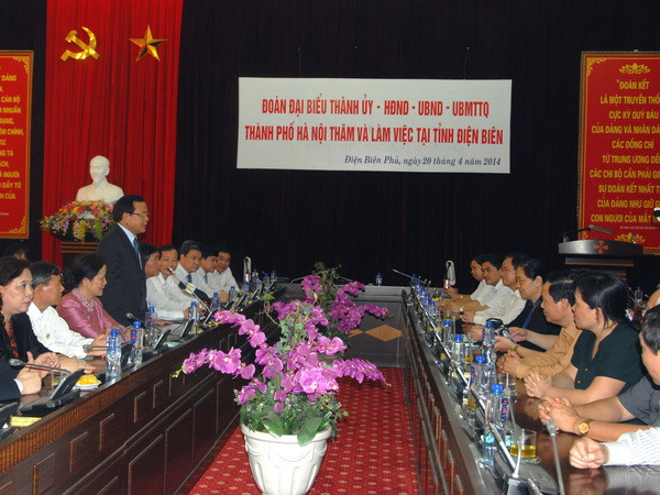 Bí thư Thành ủy Hà Nội thăm và làm việc tại Điện Biên ảnh 1