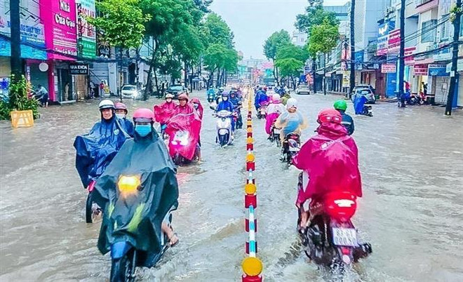 Triều cường tại Cần Thơ đã vượt báo động 3 và tiếp tục dâng cao ảnh 1