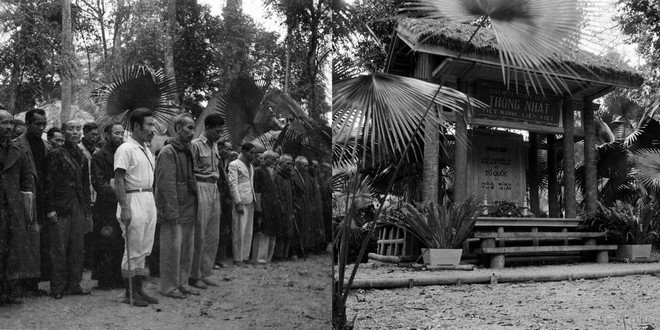 Trước giờ khai mạc Đại hội thống nhất Việt Minh-Liên Việt, Chủ tịch Hồ Chí Minh và các đại biểu viếng liệt sỹ tại Đài liệt sỹ ở chiến khu Việt Bắc (3/1951). (Ảnh: TTXVN) Triển khai hiệu quả hoạt động Đền ơn đáp nghĩa trong Quân đội ảnh 1