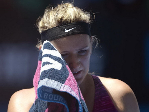 Azarenka ngậm ngùi dừng bước. (Nguồn: AP) Australian Open chưa hết sốc: Nhà vô địch Azarenka gục ngã! ảnh 1