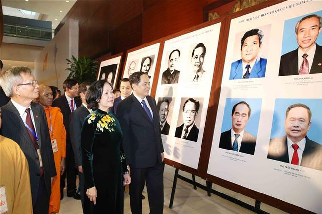 Trưng bày hình ảnh của Mặt trận Tổ quốc Việt Nam nhiệm kỳ 2014-2019 ảnh 1