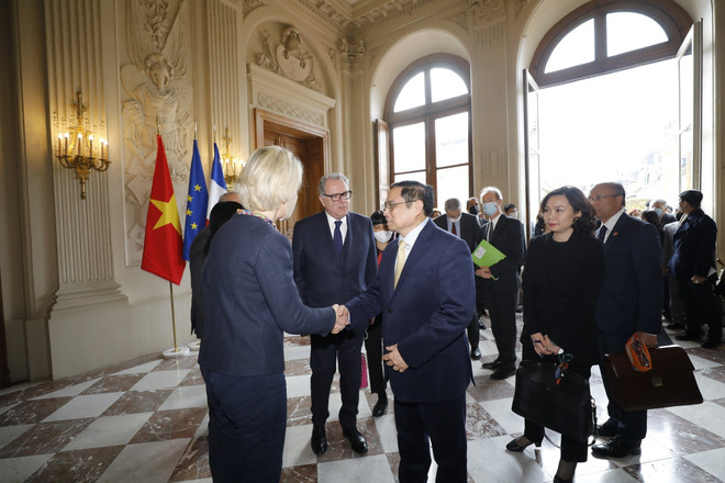 Thủ tướng Phạm Minh Chính hội kiến Chủ tịch Quốc hội Pháp ảnh 4