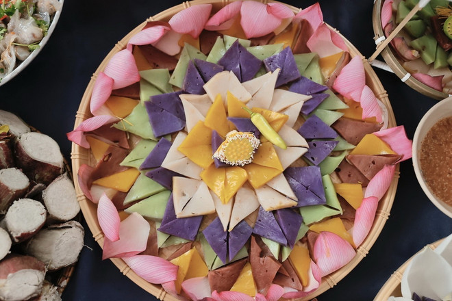 Đa dạng các món ăn chay tại Lễ hội Ẩm thực chay trong khuôn khổ Festival Huế 2024. (Ảnh: Minh Quyết/ TTXVN) TTXVN_1306amthuchayHue4.jpg