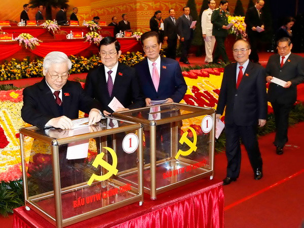 Tiến hành bỏ phiếu bầu cử Ban Chấp hành Trung ương khóa XII ảnh 1