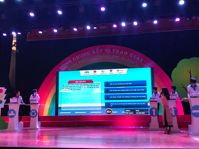 Hơn 1 triệu học sinh tham gia thi kiến thức giao thông học đường ảnh 1