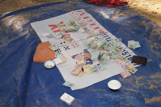 Bình Dương: Bao vây, triệt phá trường gà nằm trong rừng cao su ảnh 1