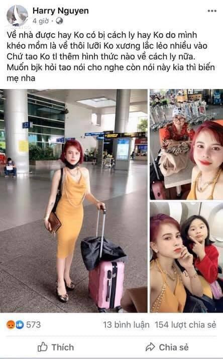 Cô gái trở về từ Deagu (Hàn Quốc) khai báo không thành khẩn để trốn cách ly. Ảnh chụp màn hình facebook. Phòng chống dịch COVID-19: Không điếc nhưng không sợ súng ảnh 1