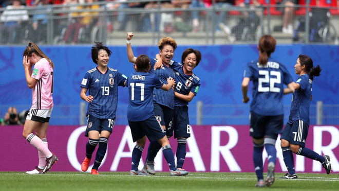Nhật Bản rộng cửa đi tiếp sau khi đã giành được 4 điểm. (Nguồn: Getty Images) World Cup nữ 2019: 4 đội tuyển vào vòng 1/8, châu Á thăng hoa ảnh 2