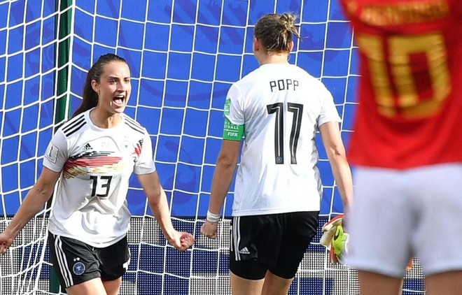 Tuyển Đức cũng đã giành quyền đi tiếp. (Nguồn: Getty Images) World Cup nữ 2019: 4 đội tuyển vào vòng 1/8, châu Á thăng hoa ảnh 1