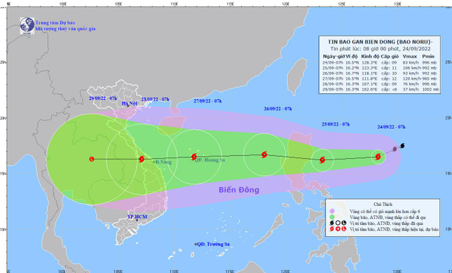 Bão Noru hướng về Biển Đông, sức gió mạnh cấp 10, giật cấp 13 ảnh 1