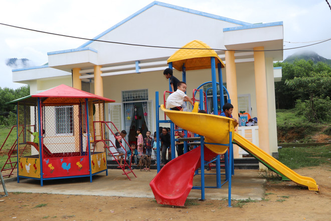 Lão nông hiến đất xây trường mầm non ở vùng khó khăn của Quảng Ngãi ảnh 3