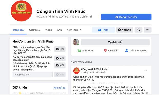 Điều tra đối tượng tấn công Fanpage của Công an tỉnh Vĩnh Phúc ảnh 1