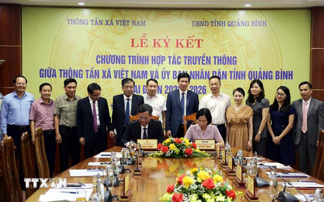 Tăng cường hợp tác truyền thông giữa TTXVN và tỉnh Quảng Bình ảnh 2