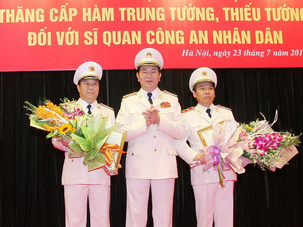 Trao Quyết định thăng cấp bậc hàm cấp Tướng Công an nhân dân ảnh 1