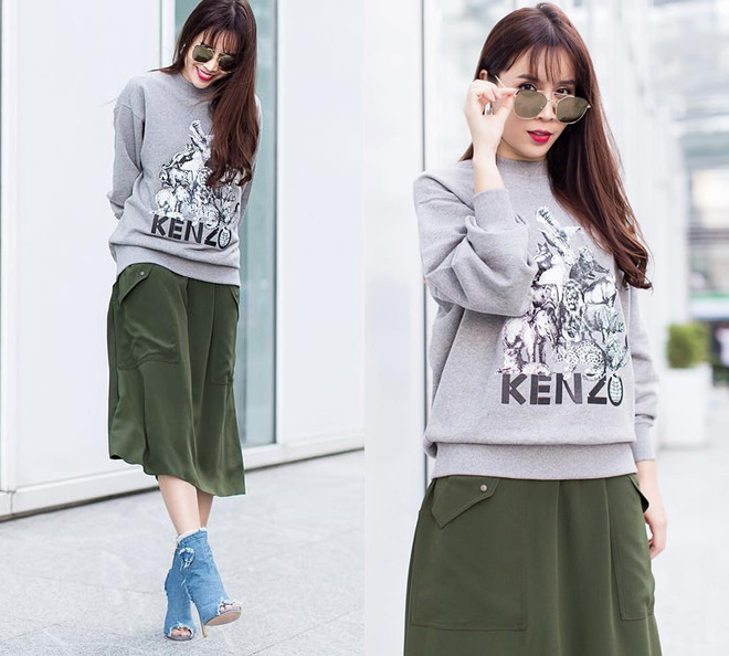 Street style ngập tràn áo khoác dáng dài của mỹ nhân Việt tuần qua ảnh 11