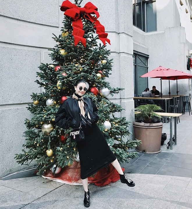 Street style ngập tràn áo khoác dáng dài của mỹ nhân Việt tuần qua ảnh 15