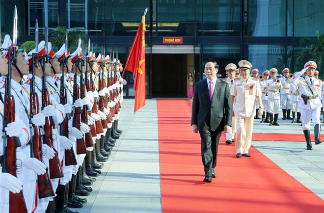 Chủ tịch nước Trần Đại Quang với sự nghiệp bảo vệ an ninh, trật tự ảnh 1