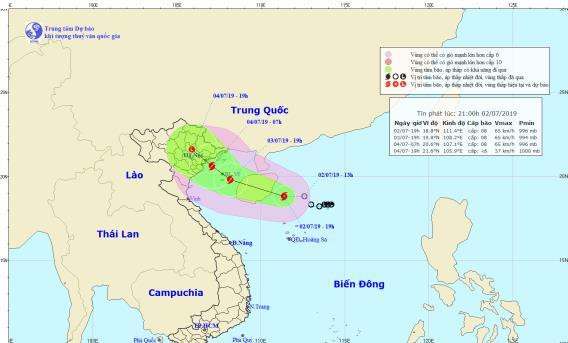 Áp thấp nhiệt đới mạnh lên thành bão số 2 với tên gọi MUN ảnh 1