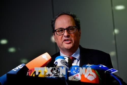 Thủ hiến Catalonia Quim Torra. (Nguồn: AFP/TTXVN) Tây Ban Nha bật đèn xanh cho chính quyền mới tại Catalonia ảnh 1