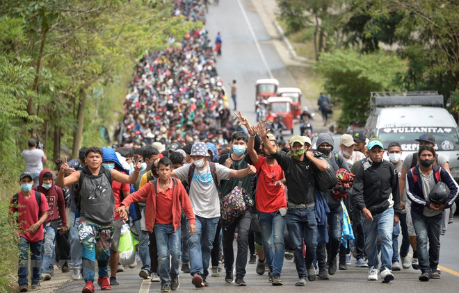 Lượng người vượt biên tới Mỹ qua Honduras tăng vọt trong tháng 1 ảnh 1