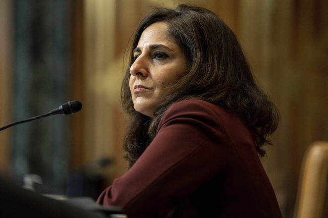 Bà Neera Tanden. (Nguồn: politico.com) Thượng viện Mỹ hoãn phiên điều trần quan chức do ông Biden đề cử ảnh 1