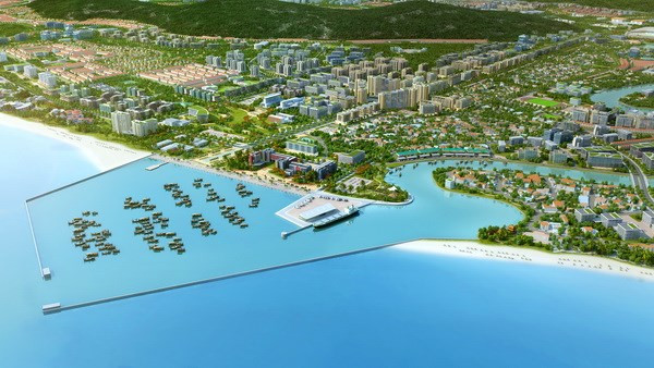 Phối cảnh Cảng hành khách Quốc tế Phú Quốc. (Nguồn: phuquoc.gov.vn) Khởi công xây dựng Cảng hành khách quốc tế Phú Quốc ảnh 1