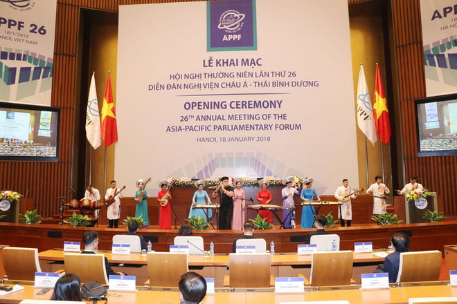 Chủ tịch Quốc hội dự tổng duyệt hoạt động của Hội nghị APPF-26 ảnh 1