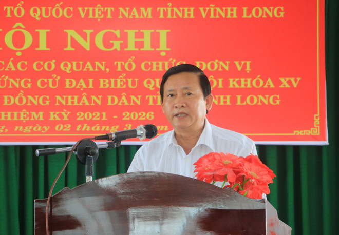 Bầu cử Quốc hội: Vĩnh Long triển khai công tác giới thiệu người ứng cử ảnh 1