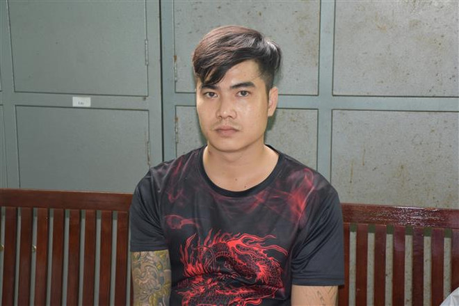 Đối tượng Phạm Văn Thành. (Ảnh: TTXVN phát) Bến Tre: Xô xát trong khi đang ăn nhậu, hai người bị đâm tử vong ảnh 1