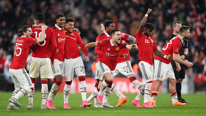 Manchester United vào chung kết FA Cup. (Nguồn: Getty Images) Manchester United vào chung kết FA Cup sau loạt sút luân lưu may rủi ảnh 1