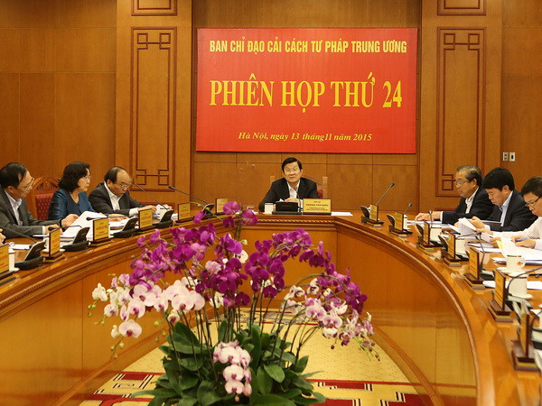 Phiên họp thứ 24 Ban Chỉ đạo Cải cách tư pháp Trung ương ảnh 1