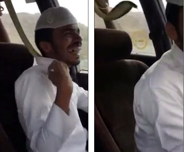 Sốc với cảnh người đàn ông cho rắn hổ mang vào người bạn đường ảnh 1